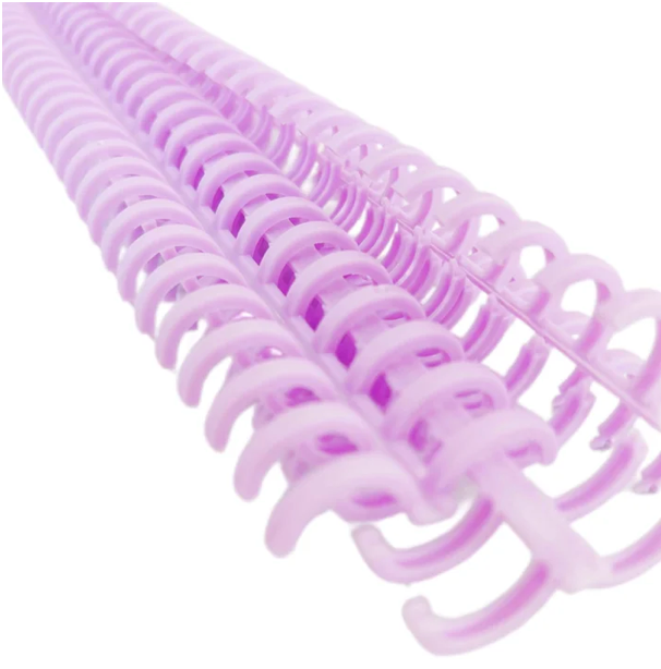 Arillos de clip Lila