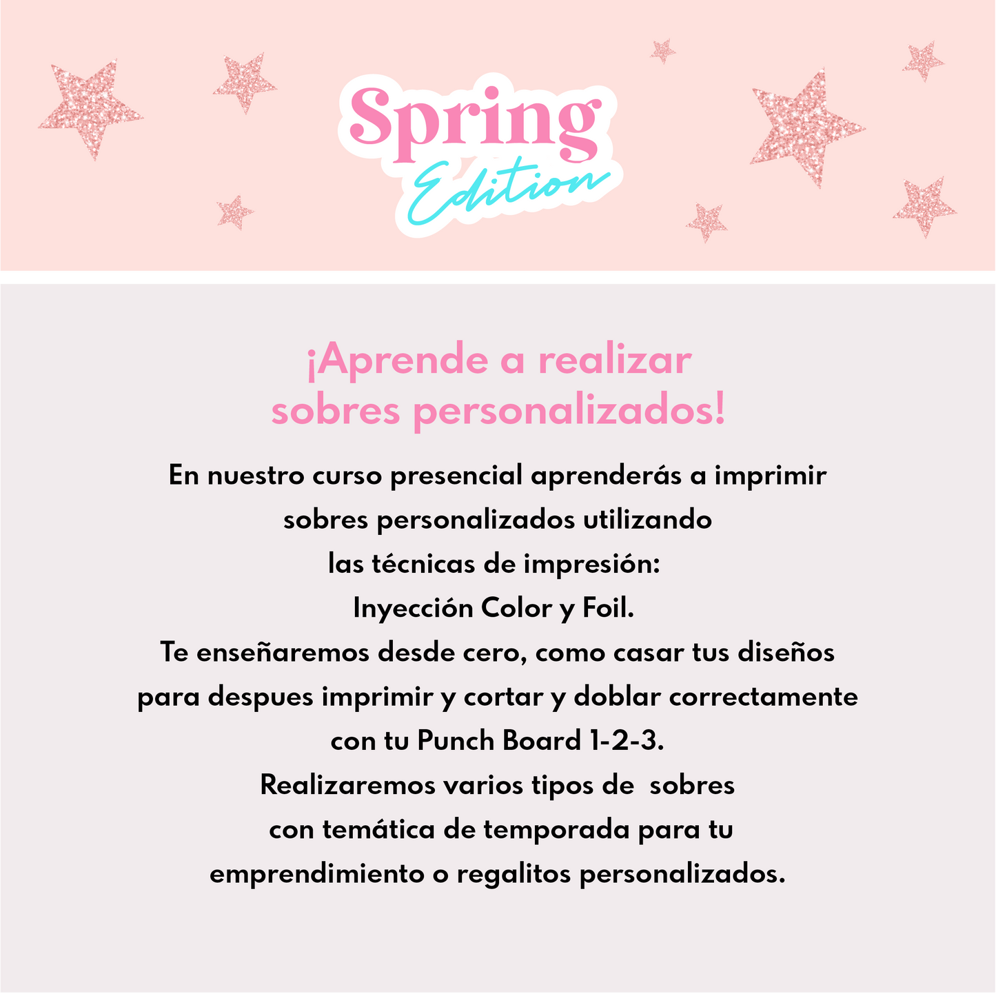 Curso Presencial Sobres y Aplicación de Foil Papelería Social / 24 de Septiembre