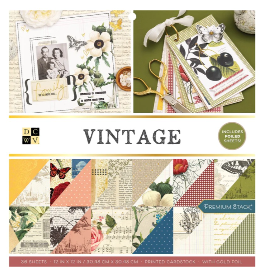 PAPEL SCRAPBOOK VINTAGE