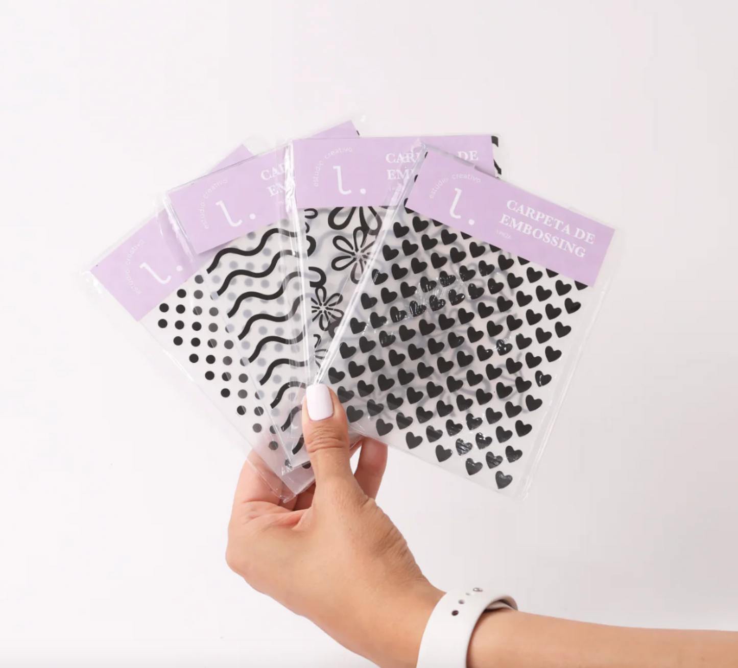 Carpeta Emboosing Puntos