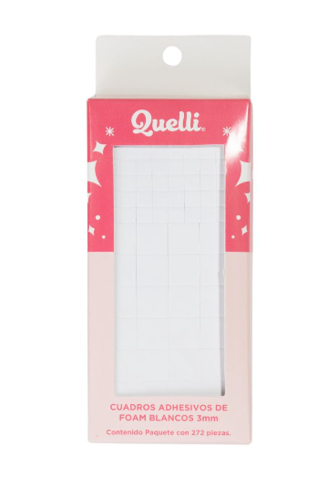 CUADROS ADHESIVOS DE FOAM BLANCOS 3MM QUELLI