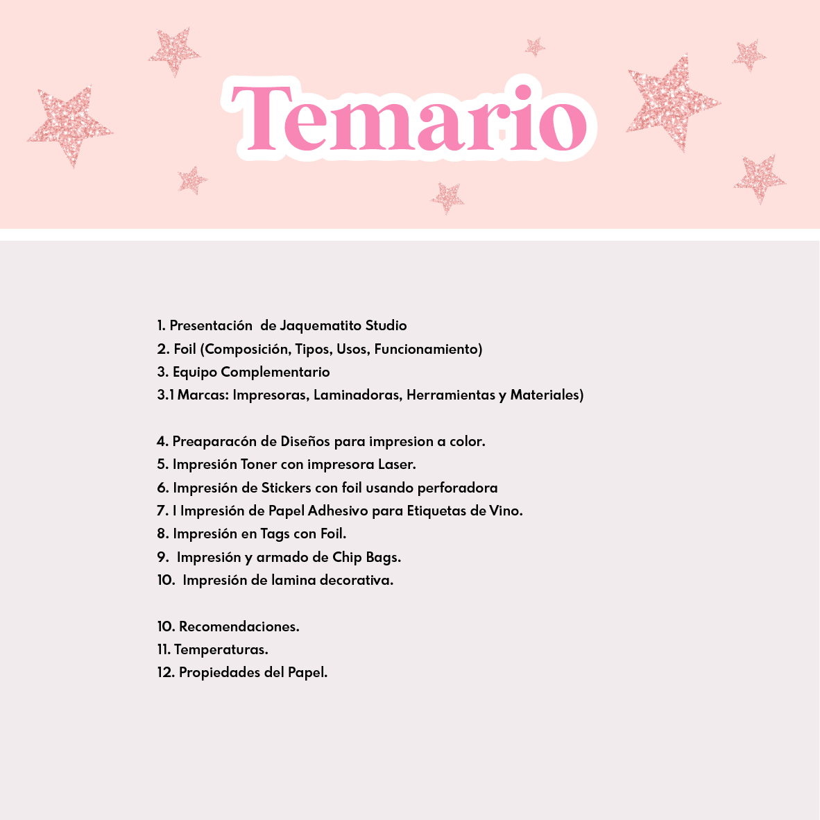 APLICACIÓN DE FOIL | PRESENCIAL