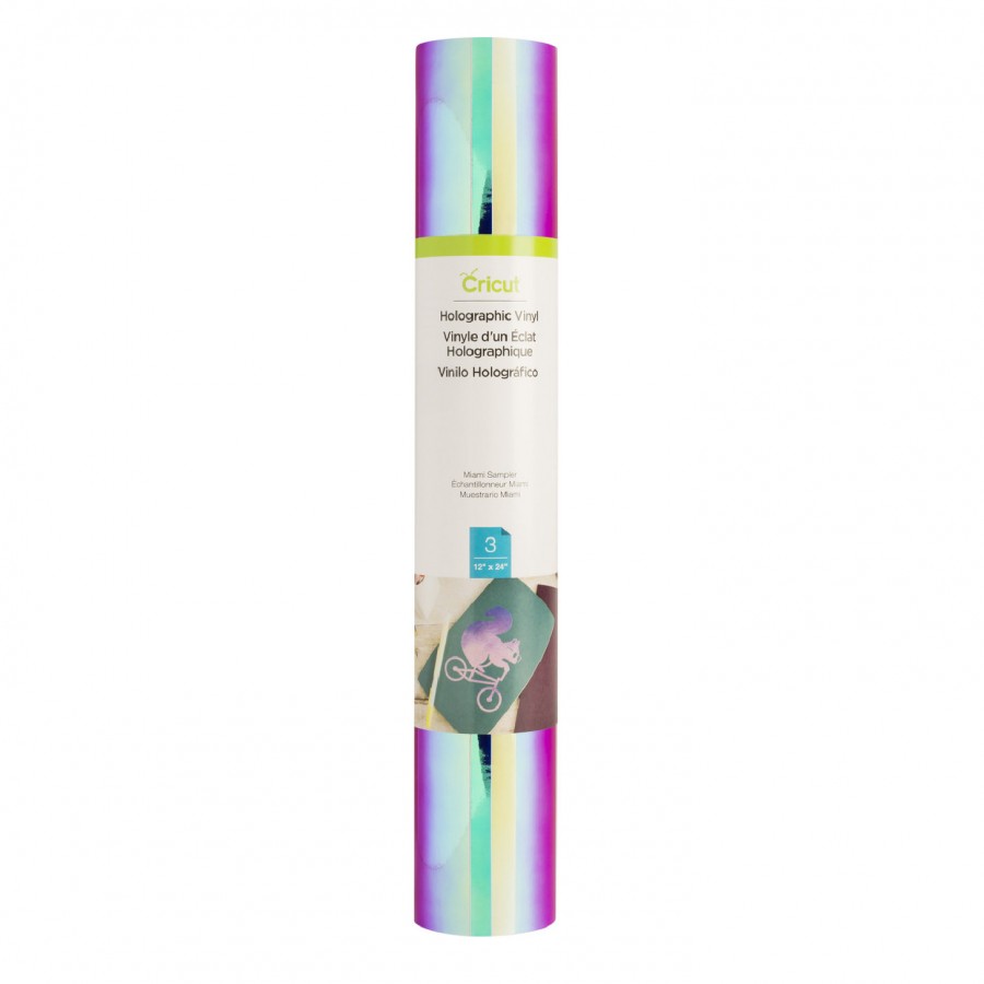 VINIL HOLOGRÁFICO CRICUT MIAMI 12"X 24" (3PZ)