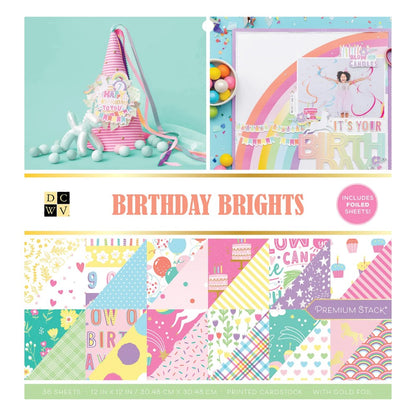 PAPEL SCRAPBOOK BIRTHDAY BRIGHTS