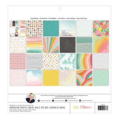 PAPEL UNA CARA SUN CHASER 12X12´´