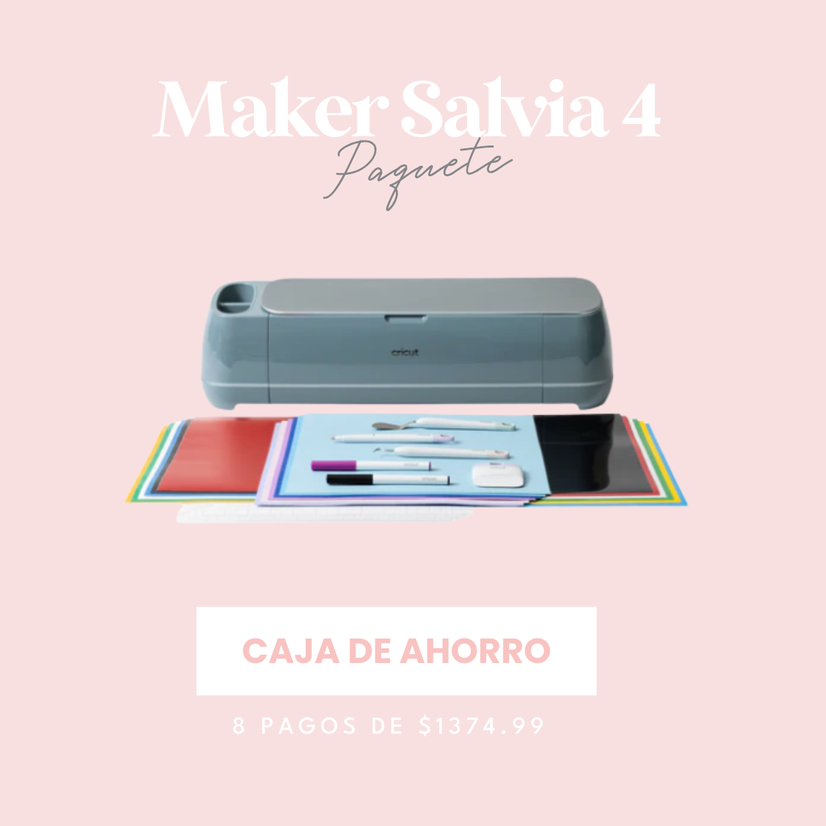 PAQUETE PLOTTER DE CORTE MAKER 4 SALVIA