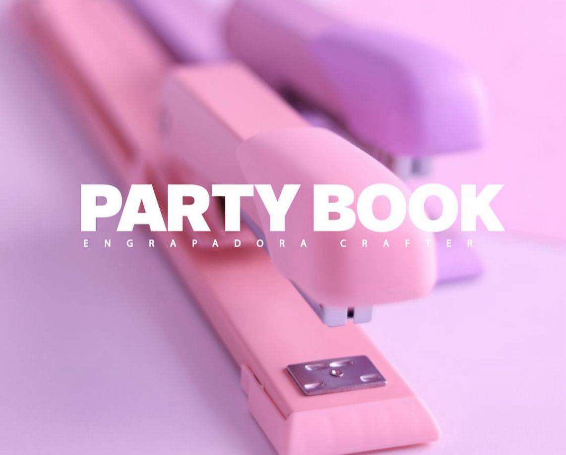 Grapadora Party Book Rosa