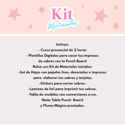 Curso Presencial Sobres y  Aplicación de Foil Papelería Social / 24 de Septiembre