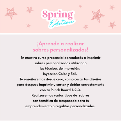 Curso Presencial Sobres y  Aplicación de Foil Papelería Social / 24 de Septiembre
