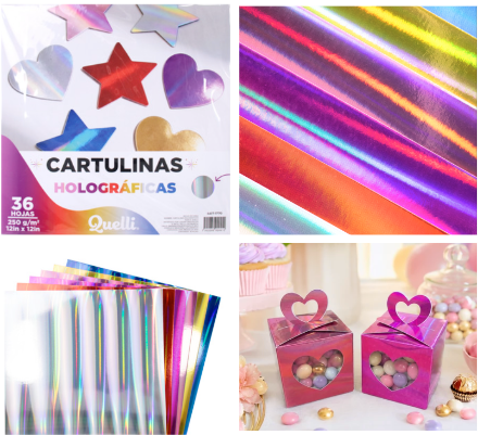 cartulinas holográficas