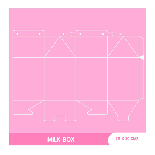 Troquel Milk Box